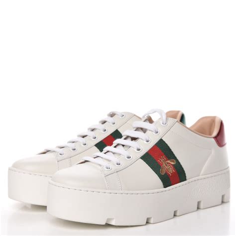 gucci ace embroidered sneaker price|gucci ace platform sneakers.